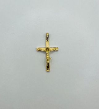 Colgante Cruz con Cristo Oro 18K