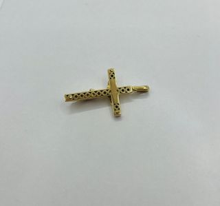 Colgante Cruz con Cristo Oro 18K