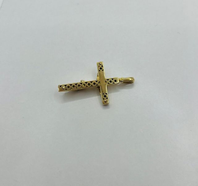 Ciondolo Croce con Cristo in Oro 18K