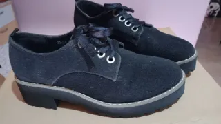 Zapatos negros mujer plataforma