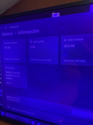 PC Gaming MSI Negro con Ventiladores LED