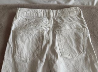 Pantalón Zara Blanco Largo