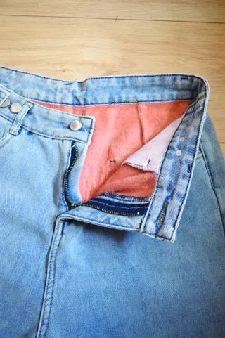 Pantalón vaquero forrado de pelito