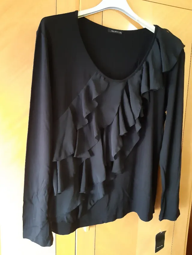 Blusa Viscosa Volantes Talla XXL