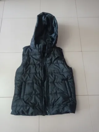 Chaleco acolchado chica talla M el negro, marrón L