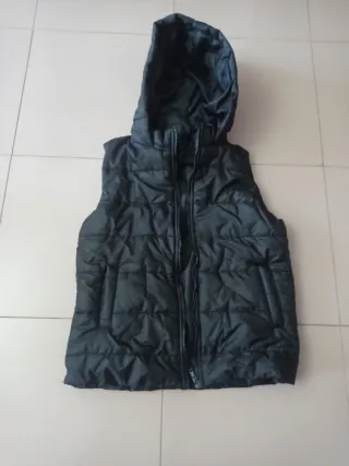 Chaleco acolchado chica talla M el negro, marrón L