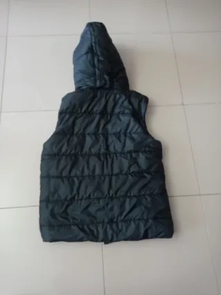 Chaleco acolchado chica talla M el negro, marrón L