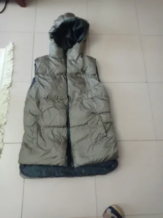 Chaleco acolchado chica talla M el negro, marrón L