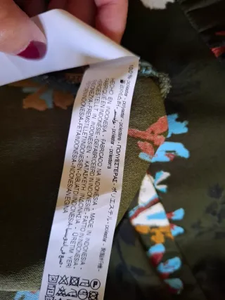 Vestido estampado Zara mujer T.S