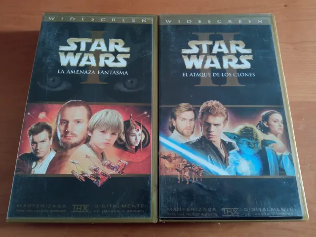 Star Wars VHS: La Amenaza Fantasma y Ataque Clones
