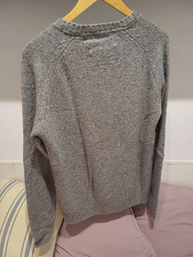 Jersey gris lana, nylon y acrilico acrílico