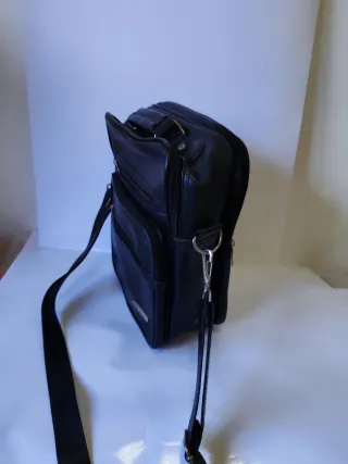Bolso SALOM hombre piel negro