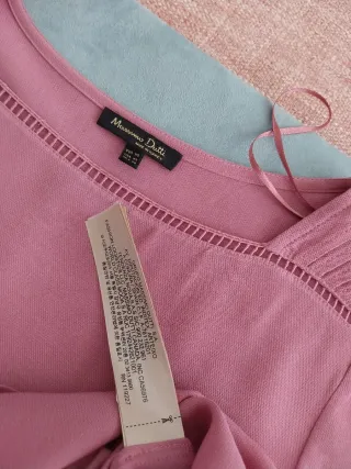 Camisa Massimo Dutti rosa talla S