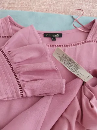 Camisa Massimo Dutti rosa talla S