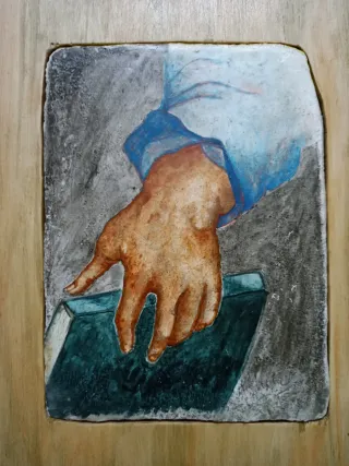 Dipinto ad encausto su intonaco