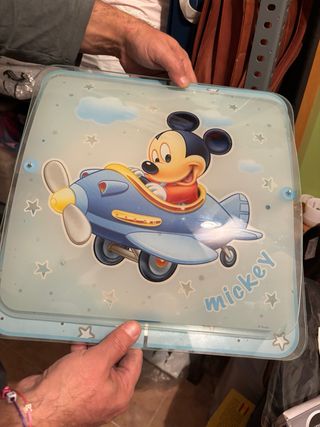 Lámpara infantil Mickey Mouse avión