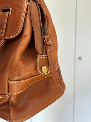 Bolso de piel marrón Clarks