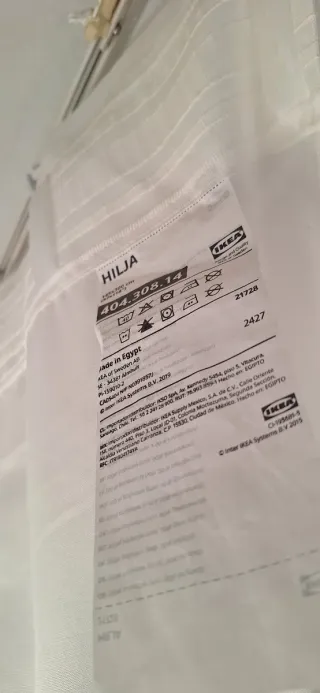 Cortinas blancas de tela