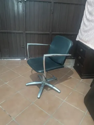 Sillón Barbería/Peluquería Negro