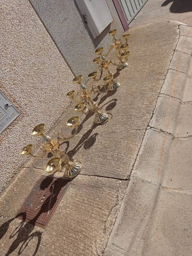 Candelabros de Bronce para Trono