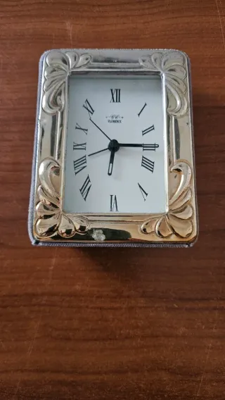 Orologio da tavolo vintage in argento 925