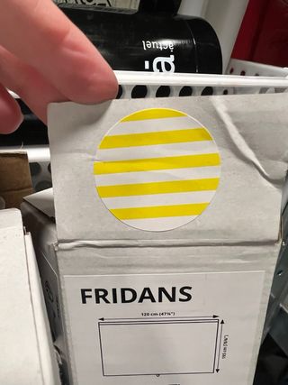 Estores enrollables de Rayas Amarillas y Blancas