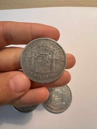 4 monedas de plata
