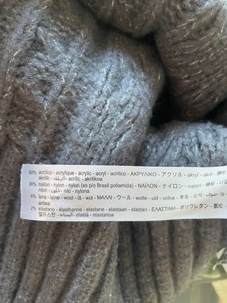 Chaleco Zara punto trenzado.