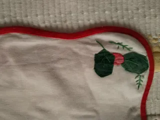 Pano de mesa Natalício com Pai Natal