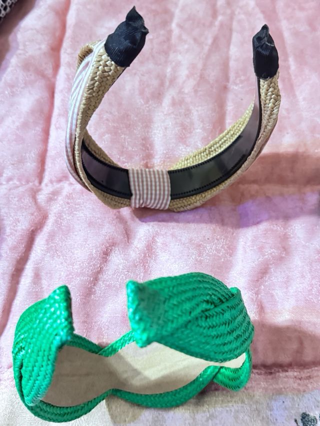 Diademas Verde e Rosa