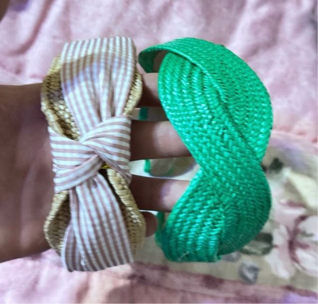 Diademas Verde e Rosa