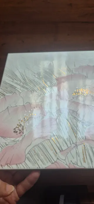 Piastrella decorativa fiori rosa