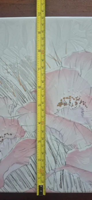 Piastrella decorativa fiori rosa