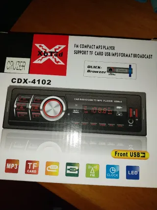 Radio Coche MP3 USB TF SD Control Remoto