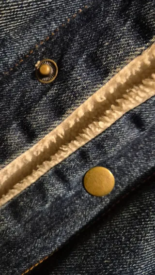 Chaqueta vaquera Topman forrada sherpa Talla M