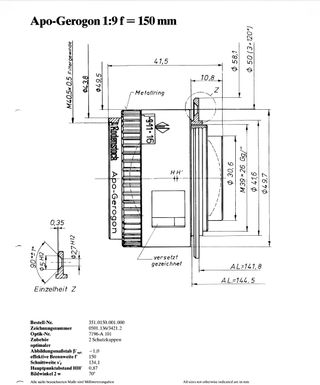 Rodenstock Apo-Gerogon 9/150 + Adaptadores M42