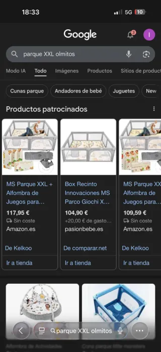 Parque Infantil Olmitos XXL 200x180