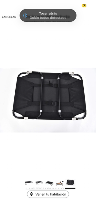 Cama elevada para perros impermeable