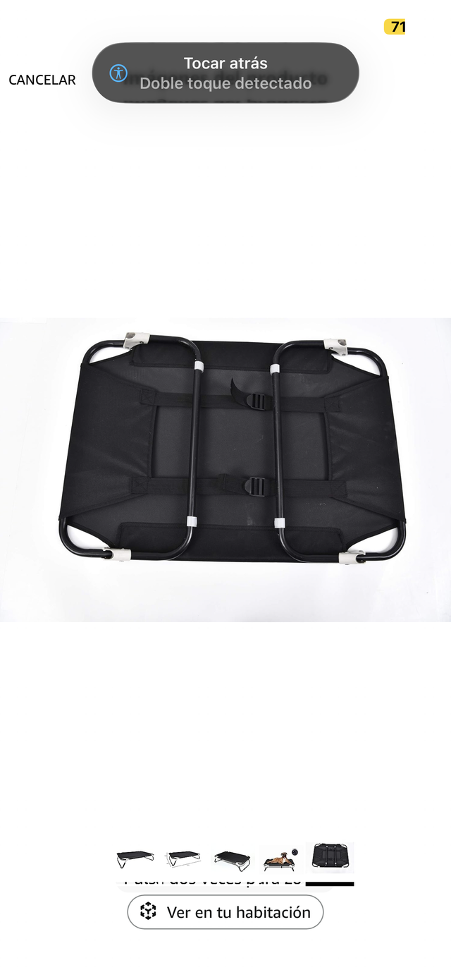 Cama elevada para perros impermeable