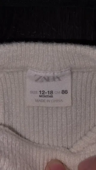 Blusa Zara malha 12-18 meses