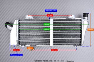 Radiadores Racing HUSABERG FE 250 350 450 501 2013