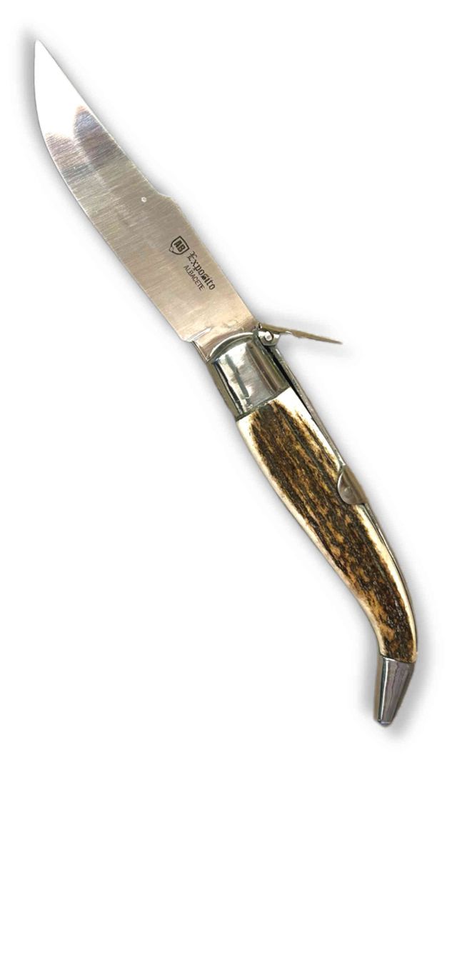 Navaja Expósito Teja Ciervo Hoja Inox 10cm