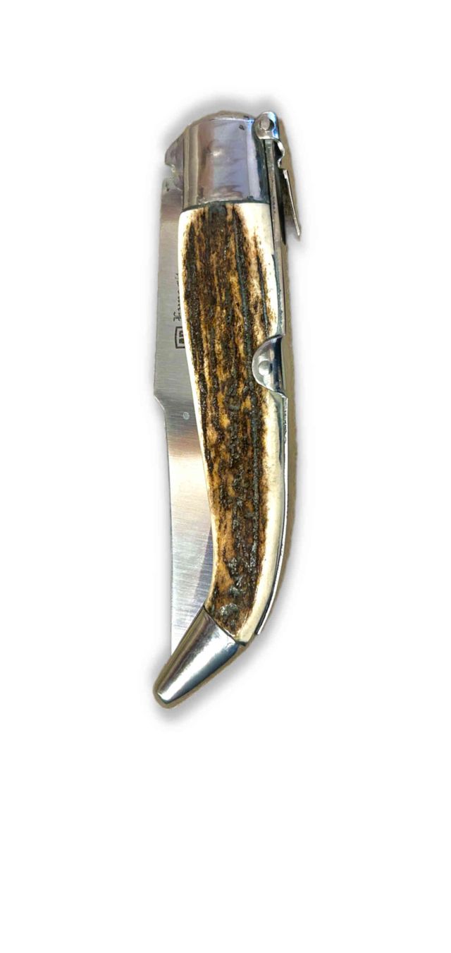 Navaja Expósito Teja Ciervo Hoja Inox 10cm