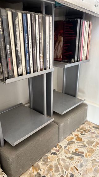 2 Soportes CDs Vintage Ikea Metálico