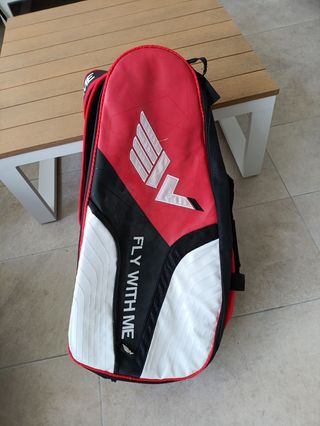 Paletero pádel rojo y negro