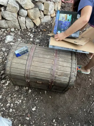 2 Baúl de madera para restaurar