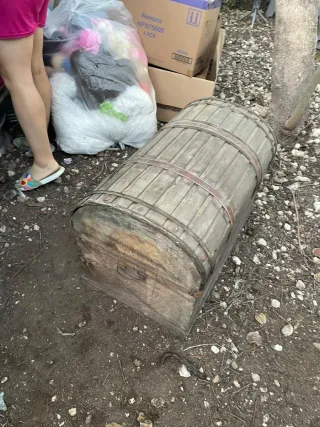 2 Baúl de madera para restaurar