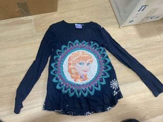 Camiseta manga larga Frozen Elsa lentejuelas