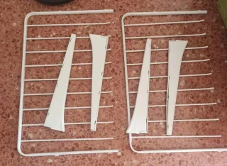 2 Pantaloneros Ikea Algot Blanco