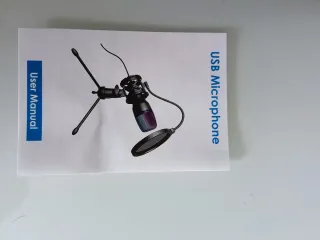 Microfono gaming PC usb con treppiede e filtro